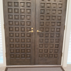 Faux Wood Door