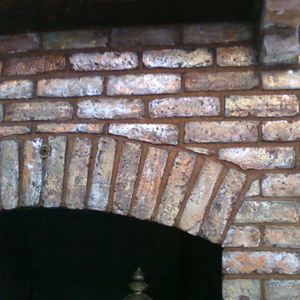 Foil Paper and Metallic on Red Brick