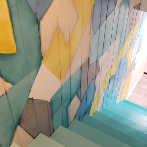 Ombre Stairs with Custom Design
